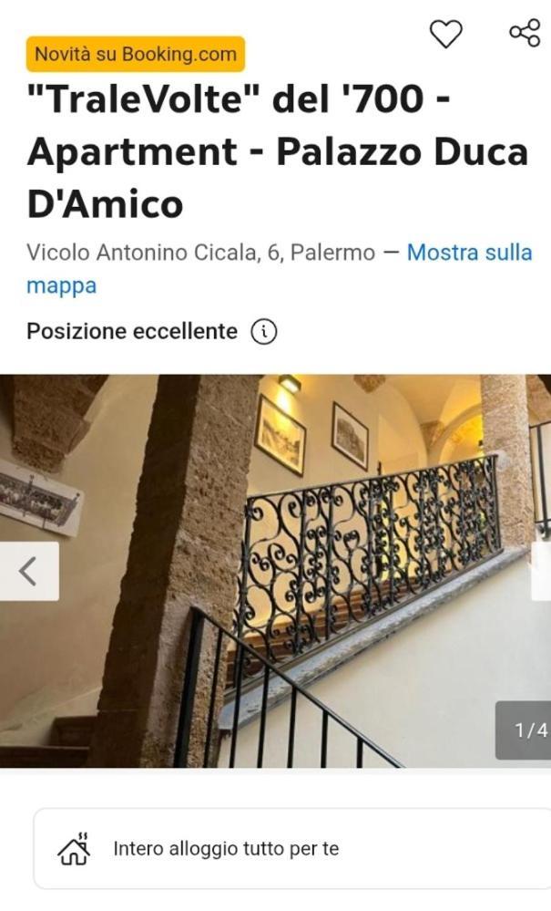 Cortile Dei Mori Lägenhet Palermo Exteriör bild